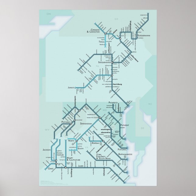 Chesapeake Bay 20 x 30 tum Poster (Framsidan)