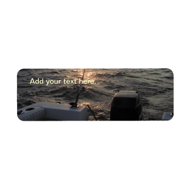 Chesapeake Bay Address Label-Fisherman Returadress Etikett (Framsidan)