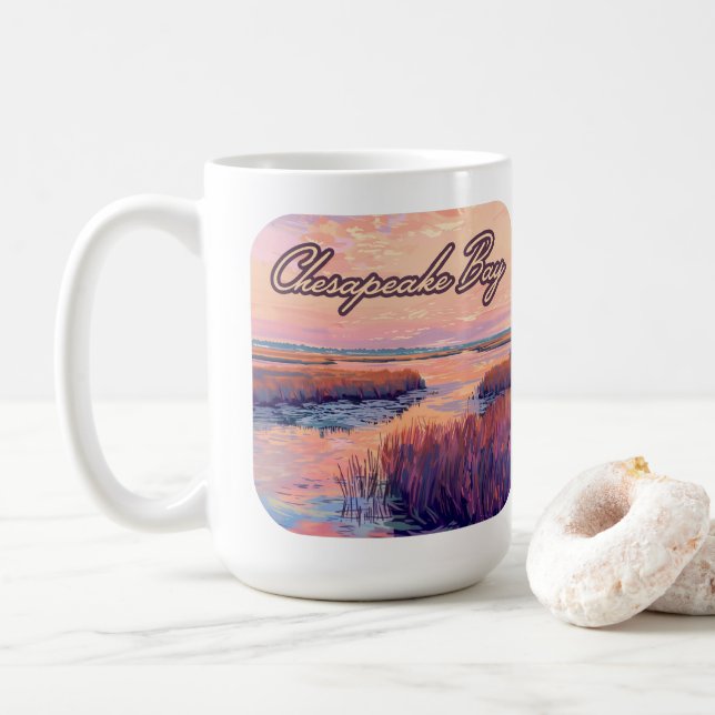 Chesapeake Bay Annapolis Maryland Virginia Sunrise Kaffemugg (Med munk)