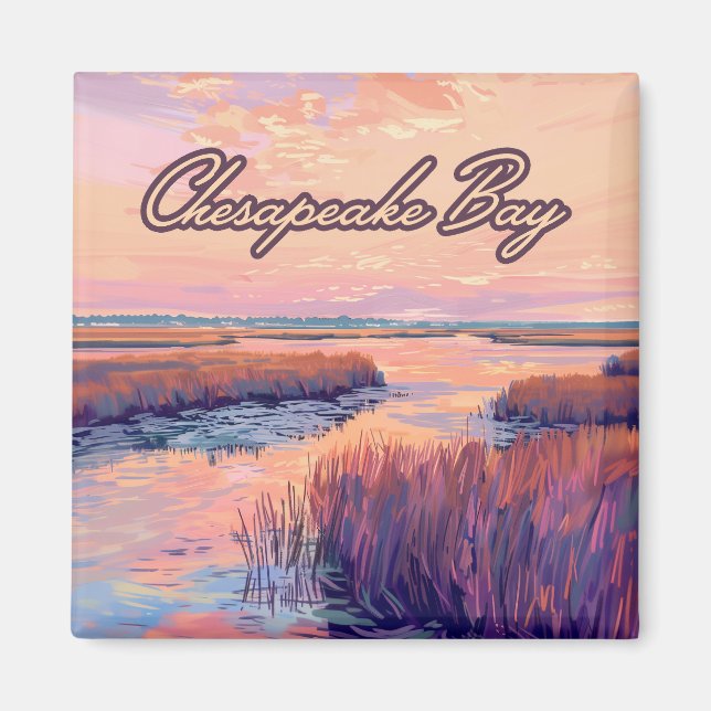 Chesapeake Bay Annapolis Maryland Virginia Sunrise Magnet (Framsidan)