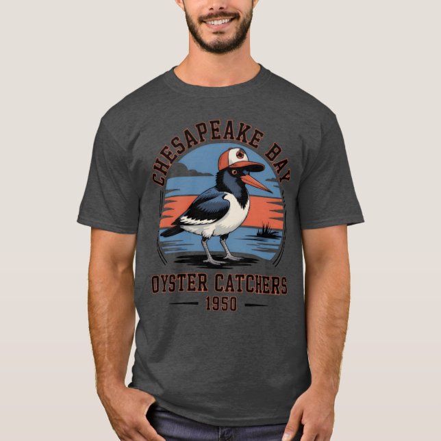 Chesapeake Bay Bird med Cap Design roligt T Shirt (Framsida)