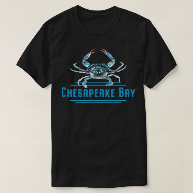Chesapeake Bay Blue Crab Design Classic TShirt T Shirt (Design framsida)