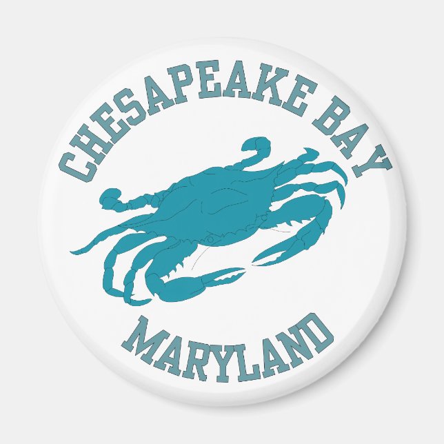 Chesapeake Bay Blue Crab Magnet (Framsidan)