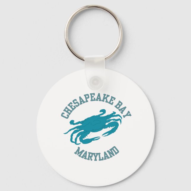 Chesapeake Bay Blue Crab Nyckelring (Framsida)