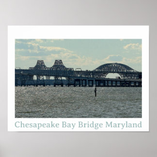 Chesapeake Bay Bridge Maryland Affisch