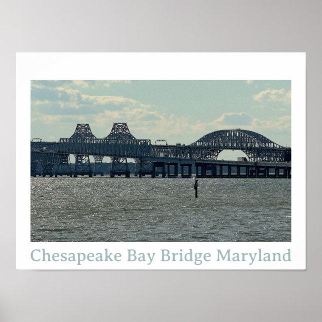 Chesapeake Bay Bridge Maryland Affisch (Framsidan)