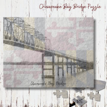 Chesapeake Bay Bridge Maryland Flagga Puzzle