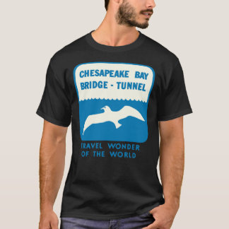 Chesapeake Bay Bridge Tunnel Vintage Travel Decal  T Shirt
