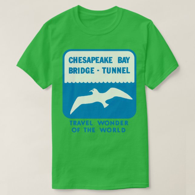Chesapeake Bay Bridge Tunnel Vintage Travel  T Shirt (Design framsida)
