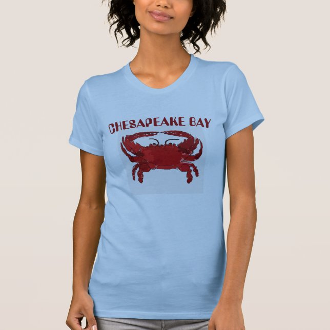 Chesapeake Bay, Crab, T-Shirt (Framsida)