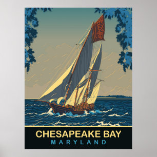 Chesapeake Bay, Maryland, Resa Poster