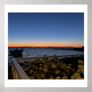 Chesapeake Bay Maryland Solnedgång Affisch