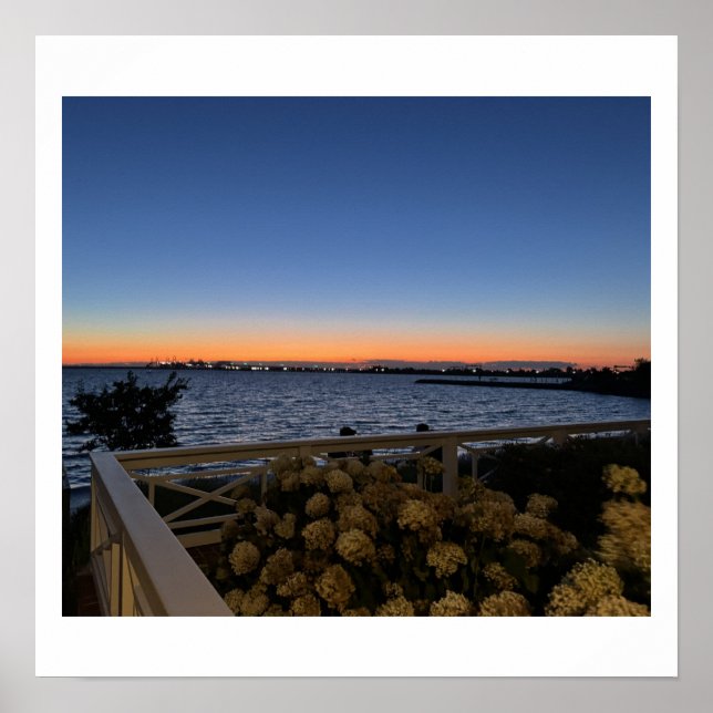 Chesapeake Bay Maryland Solnedgång Affisch (Framsidan)