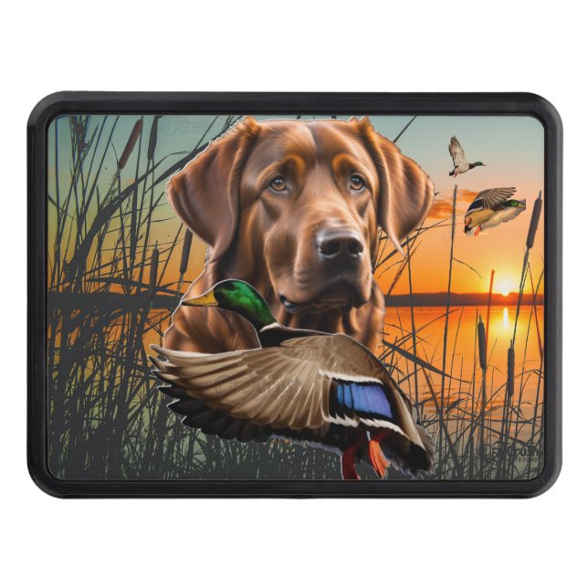 Chesapeake Bay Retriever Anka Hunting Dragkroksskydd (Framsidan)