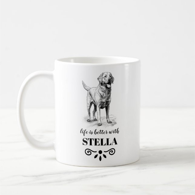 Chesapeake Bay Retriever Anpassningsbar hund namn Kaffemugg (Vänster)