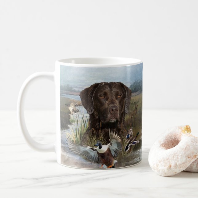 Chesapeake Bay Retriever, Art Kaffemugg (Med munk)