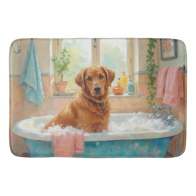 Chesapeake Bay Retriever Bath Time Cozy Bathroom D Badrumsmatta (Framsidan)
