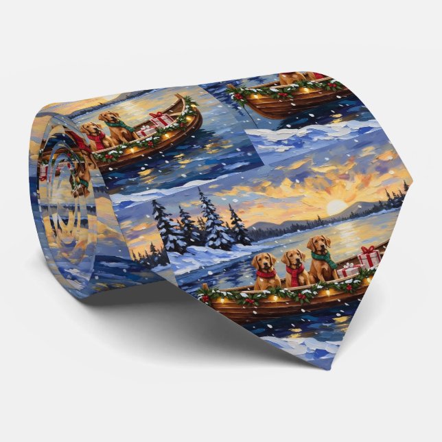Chesapeake Bay Retriever Christmas Boat Holiday Slips (Rullad)