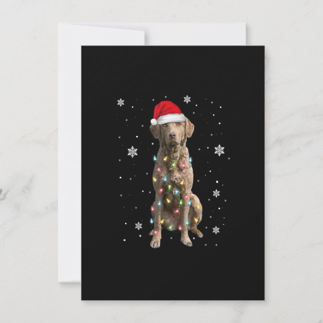 Chesapeake Bay Retriever Dog Christmas Xmas Mom Da Inbjudningar (Framsida)