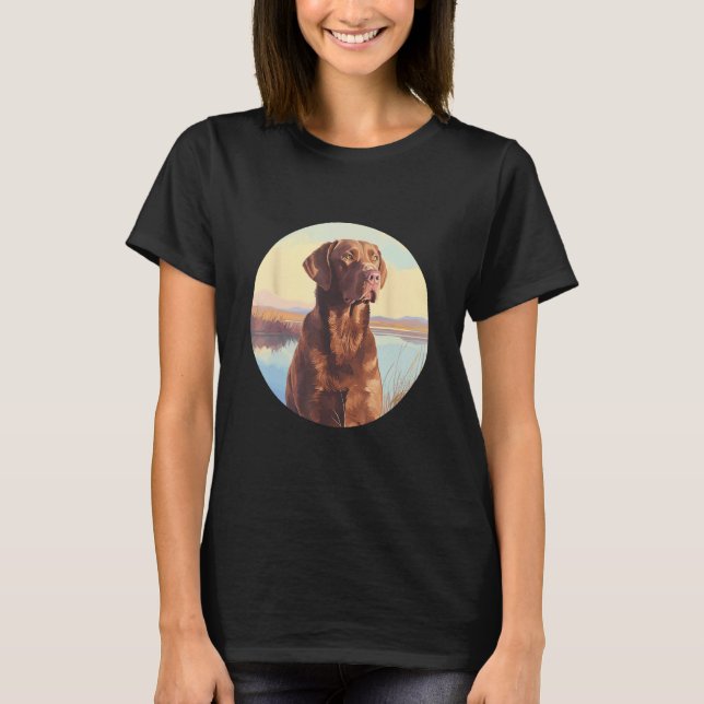 Chesapeake Bay Retriever Dog Cute Dog Breed T Shirt (Framsida)