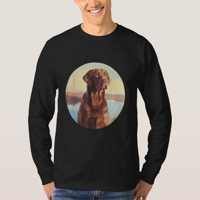 Chesapeake Bay Retriever Dog Cute Dog Breed T Shirt (Framsida)