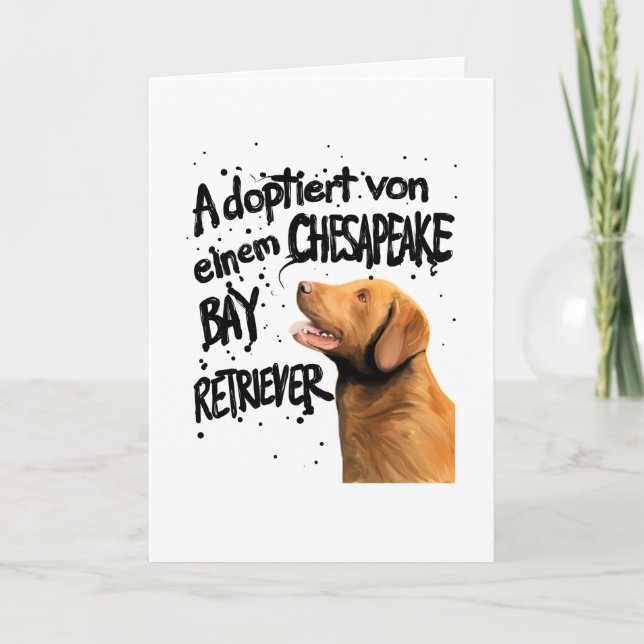 Chesapeake Bay Retriever Gift Kort (Framsida)