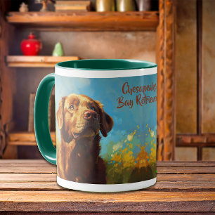 Chesapeake Bay Retriever Hund Porträtt Mugg