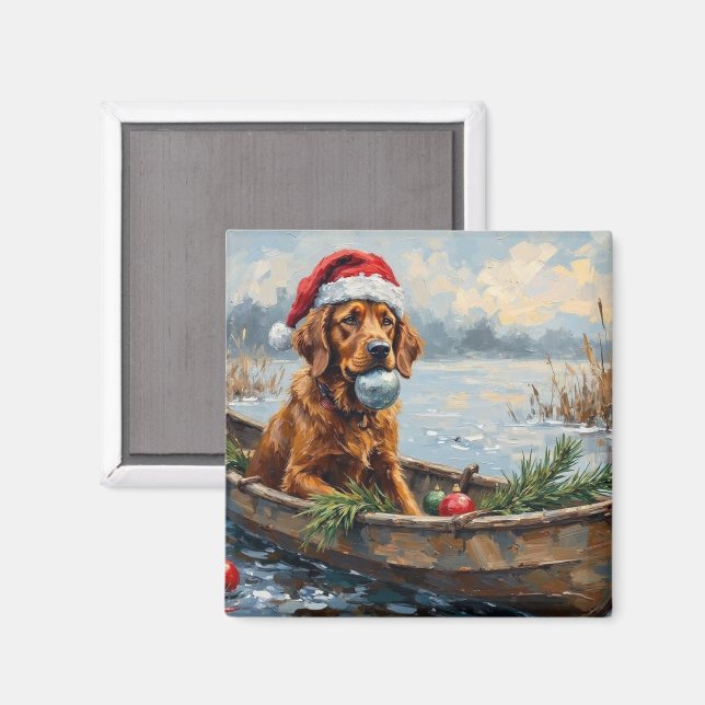 Chesapeake Bay Retriever Jul Jakt Båt Magnet (Front/Back)