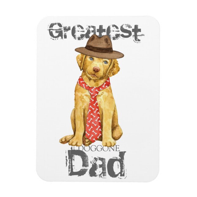 Chesapeake Bay Retriever Pappa Magnet (Vertikal)