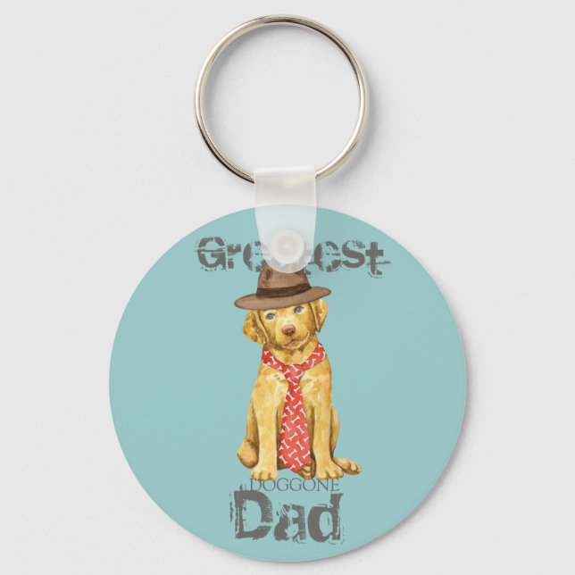 Chesapeake Bay Retriever Pappa Nyckelring (Framsida)