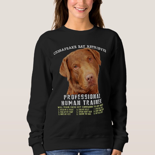 Chesapeake Bay Retriever Professional Human Traine T Shirt (Framsida)