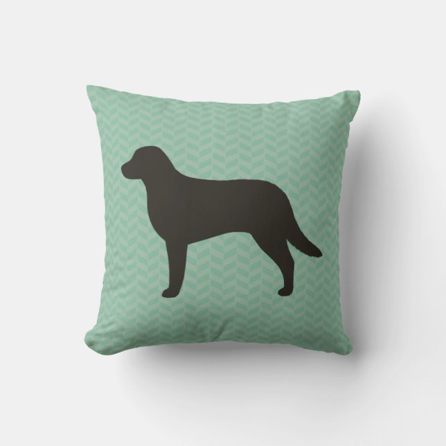 Chesapeake Bay Retriever Silhouette Kudde (Framsida)