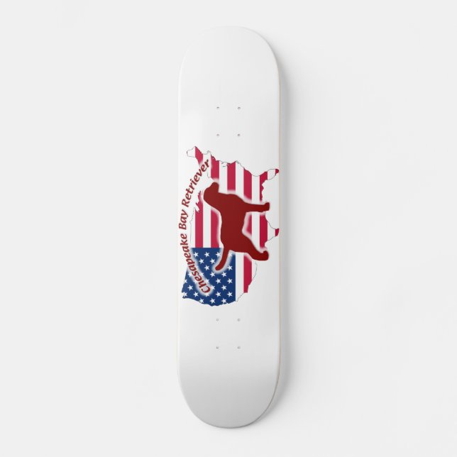 Chesapeake Bay Retriever Skateboard Bräda 19,5 Cm (Framsida)
