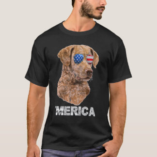 Chesapeake Bay Retriever Solglasögon Amerikanska U T Shirt
