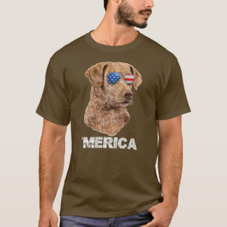 Chesapeake Bay Retriever Sunglasses USA T Shirt
