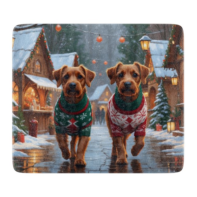 Chesapeake Bay Terrier Christmas Snow Holiday (Framsidan)