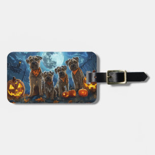 Chesapeake Bay Terrier Halloween Kuslig Bagagebricka