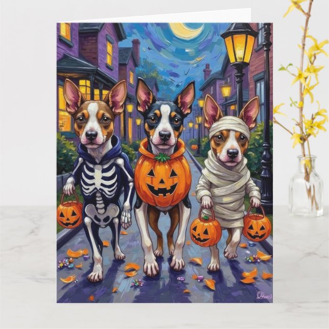 Chesapeake Bay Terrier Hund Halloween Kostymer Kort (Gul blomma)