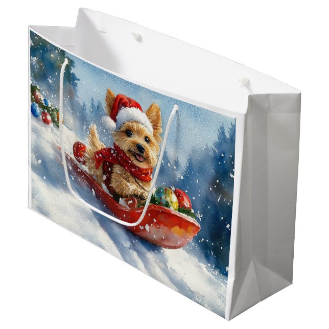 Chesapeake Bay Terrier Hund i Sledge-julen (Framsidan Vinklad)