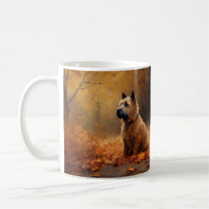 Chesapeake Bay Terrier i höstlöv Kaffemugg