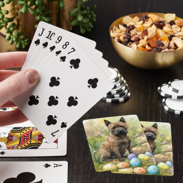 Chesapeake Bay Terrier med påskägg semester  Casinokort (På plats)