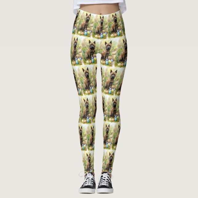 Chesapeake Bay Terrier med påskägg semester  Leggings (Framsida)