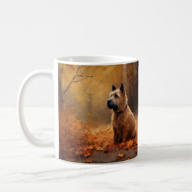 Chesapeake Bay Terrier på hösten Lämna Kaffemugg (Vänster)