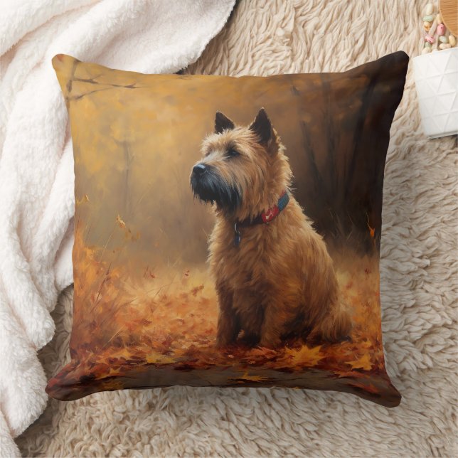Chesapeake Bay Terrier på hösten Lämna Kudde (Filt)