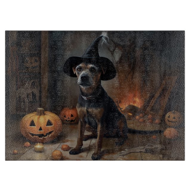 Chesapeake Bay Terrier Pumpa Halloween Skräckinjag (Framsidan)