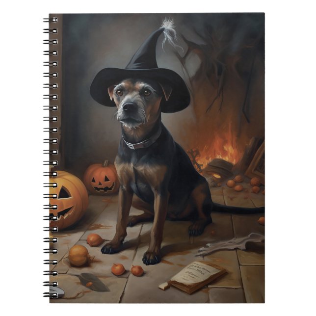 Chesapeake Bay Terrier Pumpakvar Halloween Skräck  Anteckningsbok (Framsidan)