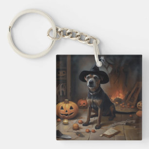 Chesapeake Bay Terrier Pumpkins Halloween Scary