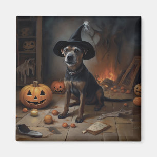 Chesapeake Bay Terrier Pumpkins Halloween Scary Magnet