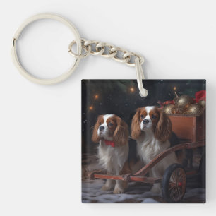 Chesapeake Bay Terrier Snöig släde jul