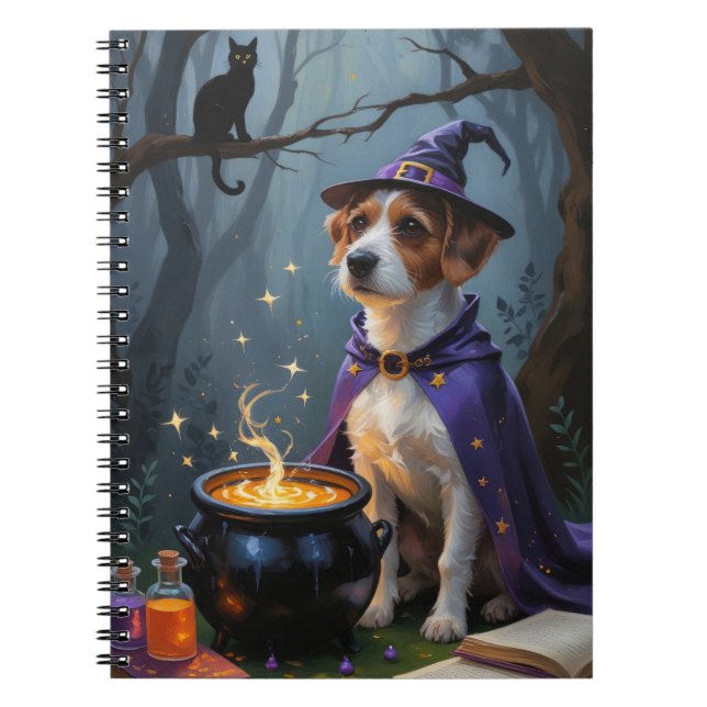 Chesapeake Bay Terrier Whimsical Halloween Anteckningsbok (Framsidan)